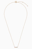 EF Collection Necklaces Diamond and Rainbow Chloe Bar Necklace in 14k Yellow Gold