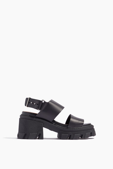 Cleated Sandal in Black