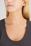 EF Collection Necklaces Baby Diamond Open Heart Necklace in 14k Yellow Gold EF Collection Baby Diamond Open Heart Necklace in 14k Yellow Gold