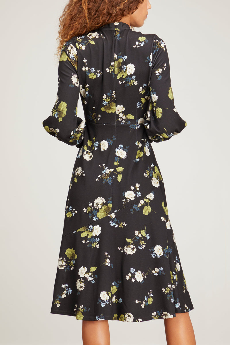 Erdem Poppy Cahun Garden Jersey Dress in Black – Hampden Clothing