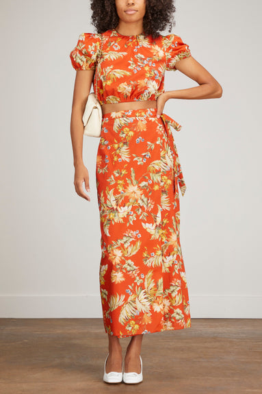 Erdem Skirts Hermia Skirt in Rust