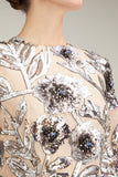 Erdem Dresses Malvina Floral Gown in Pink/Silver