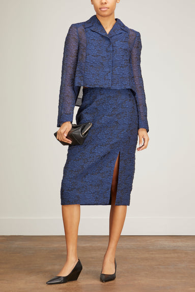 Erdem Jackets Renee Jacket in Navy