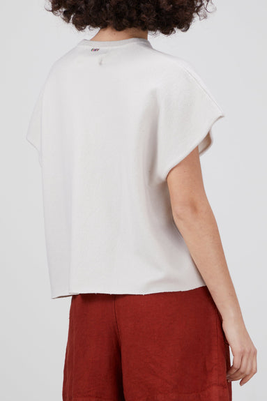 Extreme Cashmere Tops Alma Top in Chalk