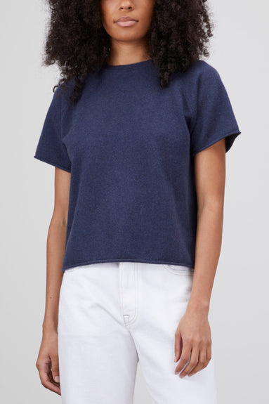 Extreme Cashmere Tops Teddy Top in Denim