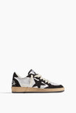 Golden Goose Shoes Low Top Sneakers Ballstar Laminated Sneaker in Silver/Black