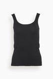 Sweater Tank Top in Black