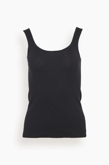 Sweater Tank Top in Black