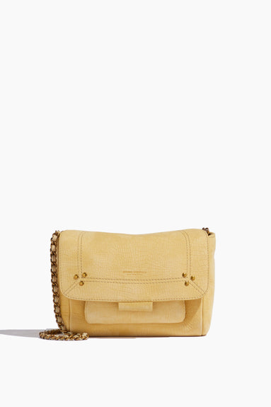 Jerome Dreyfuss Shoulder Bags Lulu Small Shoulder Bag in Croco Jaune