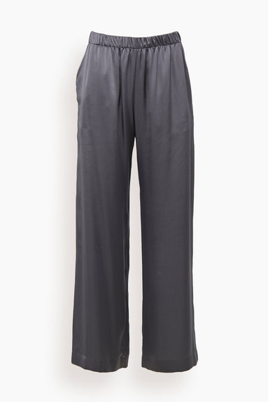 Brynn Silk Pant with Pockets in Thunder