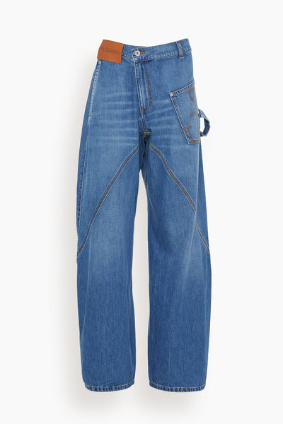 Twisted Workwear Jean in Light Denim