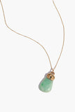 Reverie Estate Jewelry Necklaces Art Deco Era Jade Pendant Necklace in 14k Natural Jade