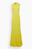 Falabella Chain Maxi Dress in Yellow