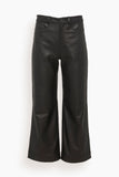 Leather Culottes in Black