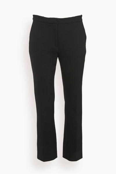 Bi-Stretch Crepe Pants in Black
