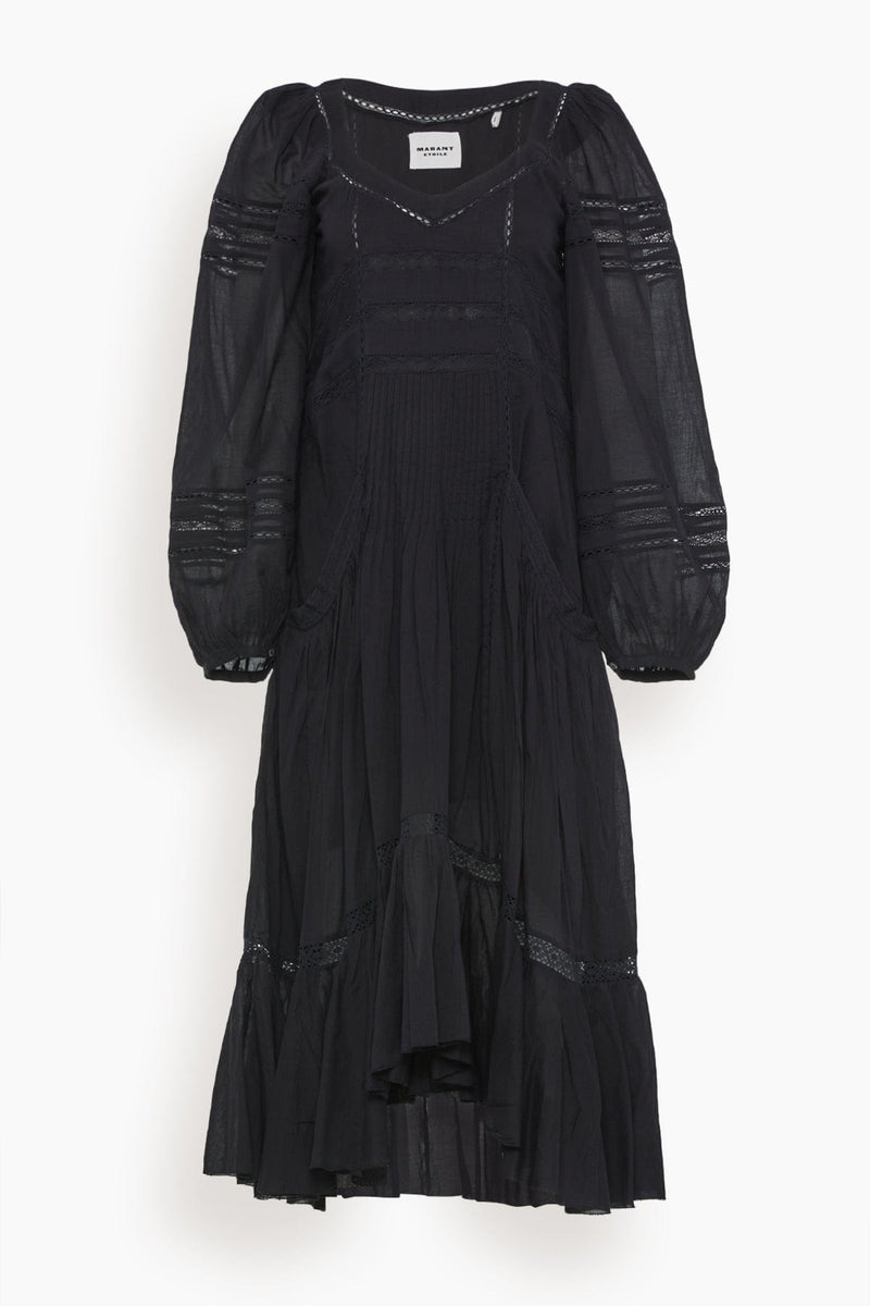 bungee jump grit Penelope Isabel Marant Etoile Melia Dress in Black – Hampden Clothing
