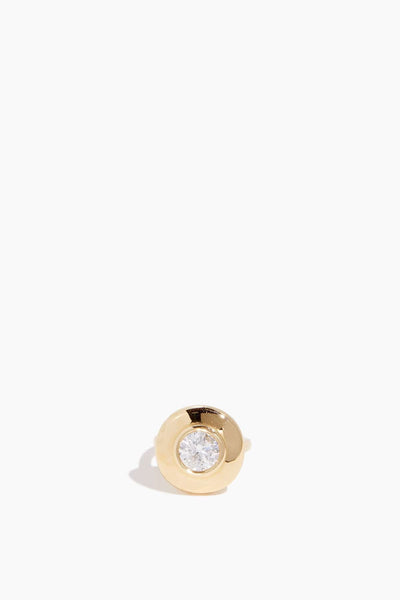 Classic 2 Ct Diamond Saucer Ring in 18K Yellow Gold