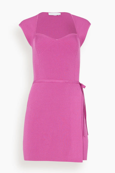 Jonathan Simkhai Dresses Covina Mini Wrap Dress in Opera Pink