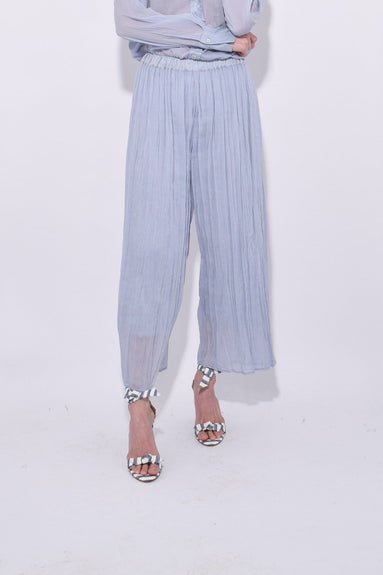Forte Forte Clothing Cotton Silk Voile Pants in Azzurro
