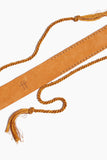 Forte Forte Belts Suede Hand Stitched String Belt in Rose