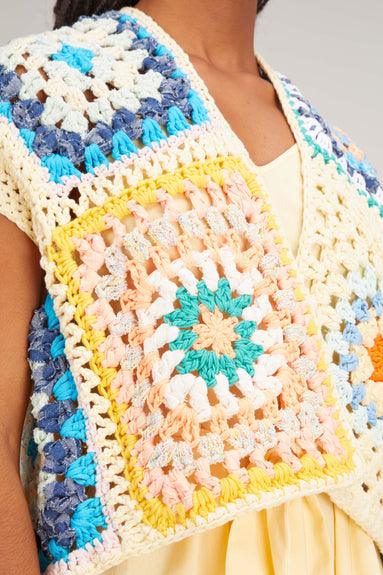 Forte Forte Tops Crochet Vest in Morning