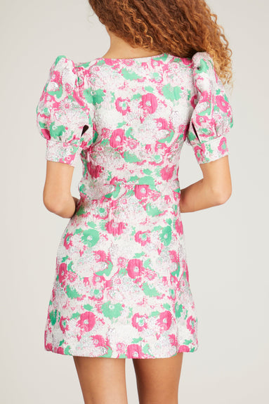 Ganni Dresses 3D Jacquard Button Down Mini Dress in Sugar Plum