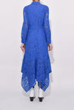 Ganni Clothing Cotton Lace Maxi Dress in Lapis Blue