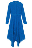 Ganni Clothing Cotton Lace Maxi Dress in Lapis Blue