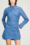 Ganni Tops Stripe Cotton Fitted Tunic in Port Royale
