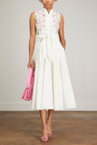 Giambattista Valli Dresses Popeline Flowered Willow Print Dress in Ivory/Multi Giambattista Valli Popeline Flowered Willow Print Dress in Ivory/Multi