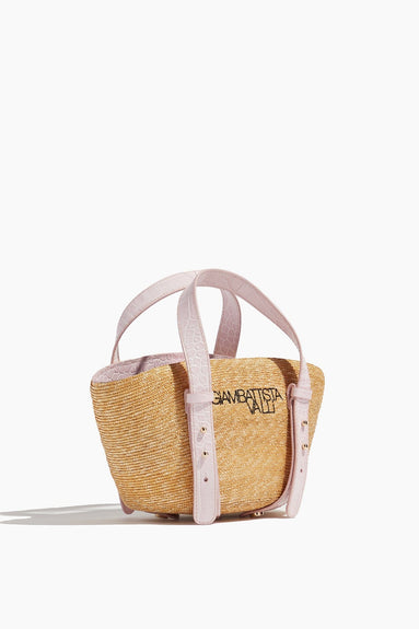 Giambattista Valli Tote Bags Panier Tote Bag in Banana/Pink Giambattista Valli Panier Tote Bag in Banana/Pink