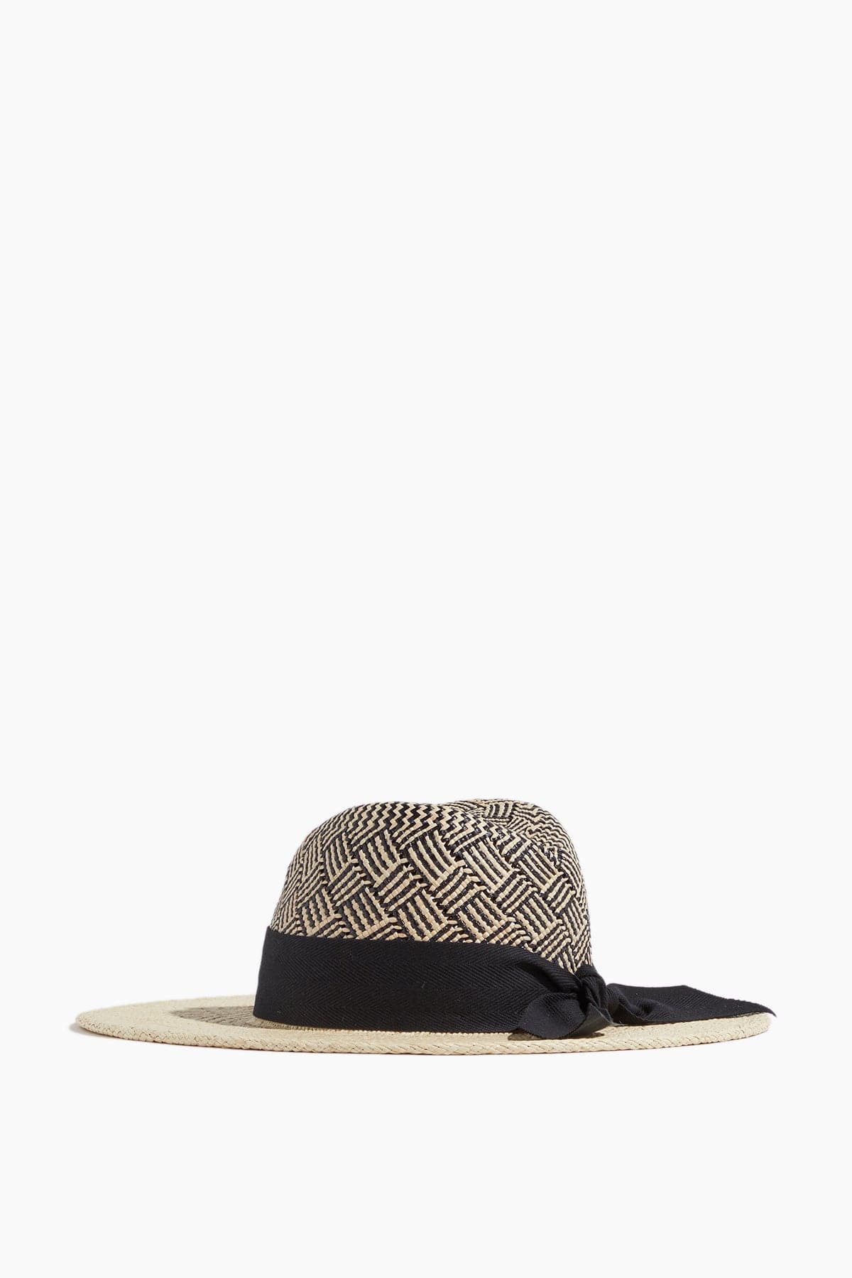 Gigi Burris Hats Jeanne Patterned Hat in Natural/Black Gigi Burris Jeanne Patterned Hat in Natural/Black