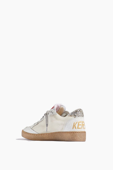 Golden Goose Shoes Sneakers Ball Star Sneaker in Creamy White/Gold/White Golden Goose Shoes Ball Star Sneaker in Creamy White/Gold/White