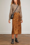 Golden Goose Tops Boyfriend Shirt in Tannin/Black/Gold
