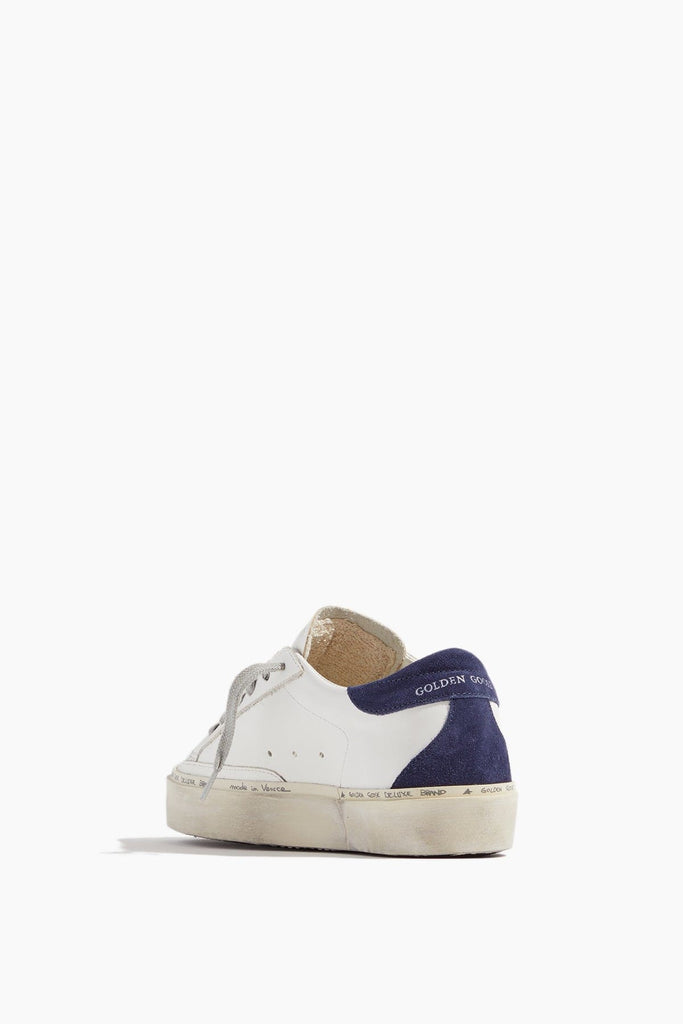 Golden Goose Hi Star Leather Sneaker in White/Dark Blue – Hampden Clothing