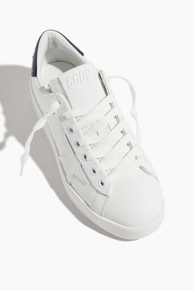 Golden Goose Low Top Sneakers Pure Star Sneaker in White/Blue Golden Goose Pure Star Sneaker in White/Blue