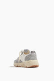 Golden Goose Running Sole Sneakers in Silver/White/Cream/Smoke
