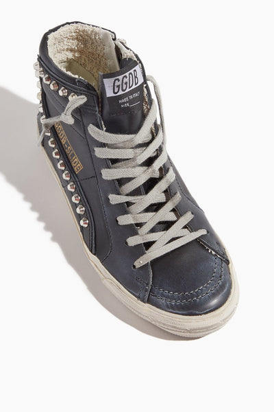 Golden Goose Shoes High Top Sneakers Slide Sneaker in Black Golden Goose Slide Sneaker in Black