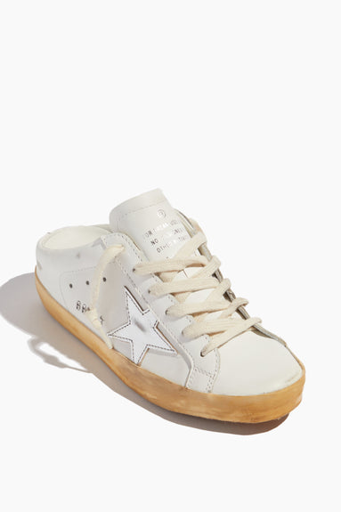 Golden Goose Shoes Sneakers Superstar Slide Sneaker in White/Silver