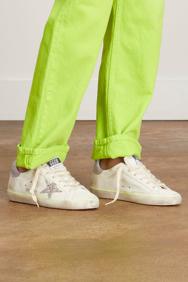 Golden Goose Shoes Sneakers Superstar Sneaker in White/Ice/Platinum/Lilac Golden Goose Shoes Superstar Sneaker in White/Ice/Platinum/Lilac