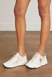 Golden Goose Shoes Sneakers Running Sneaker in White/Taupe/Silver Golden Goose Shoes Running Sneaker in White/Taupe/Silver