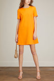 Harris Wharf Dresses A-Line Dress in Orange Peel