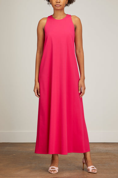 Harris Wharf Dresses Halter Neck Dress in Fuchsia