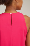 Harris Wharf Dresses Halter Neck Dress in Fuchsia
