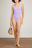 Hunza G Swimwear Square Neck Swimsuit in Lilac