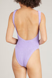 Hunza G Swimwear Square Neck Swimsuit in Lilac