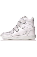 Isabel Marant Shoes Bilsy Sneaker in White/Silver Isabel Marant Bilsy Sneaker in White/Silver