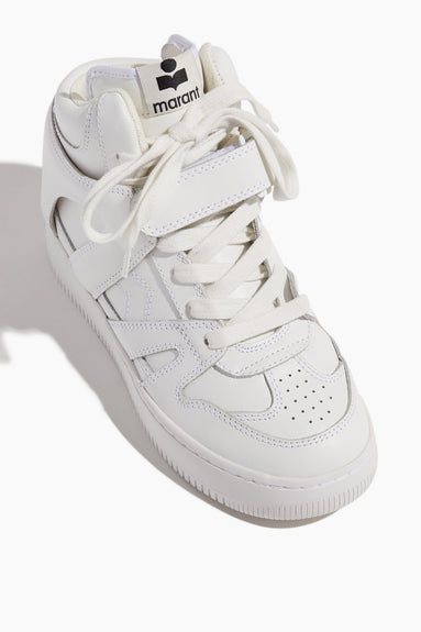 Isabel Marant Shoes Sneakers Brookle High Top Sneaker in White Isabel Marant Brookle High Top Sneaker in White