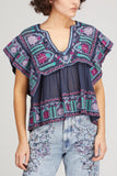 Isabel Marant Tops Clover Top in Faded Night