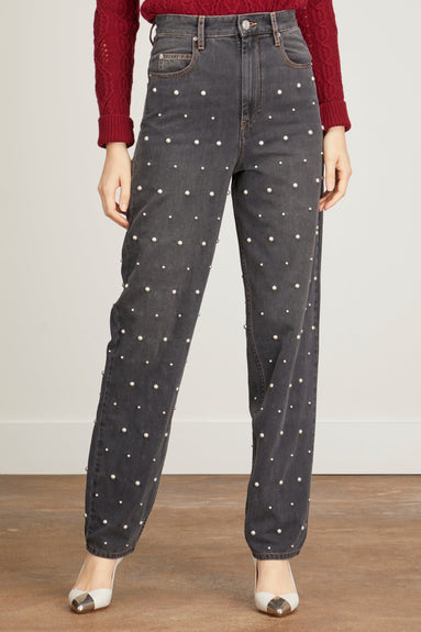 Etoile Isabel Marant Pants Corsy Pant in Faded Black